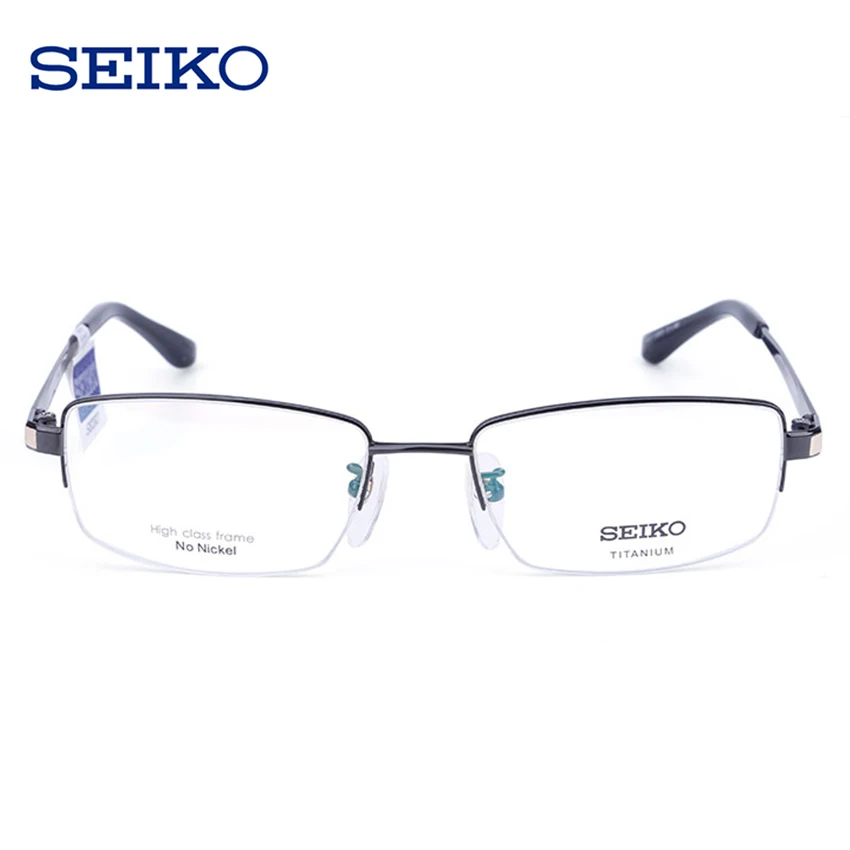 SEIKO титановое стекло оправа для мужчин оптическое близорукости очки по рецепту