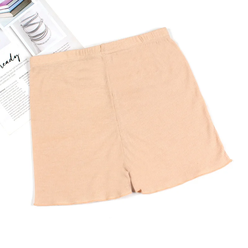 Женские мягкие хлопковые бесшовные безопасные Короткие штаны летние шорты под юбку розовые черные XL/XXL
