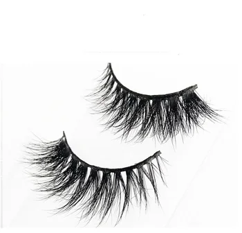 

3D007 1pair 100% Real 3D Mink Full Strip False Eyelash Long Individual Eyelashes Mink Lashes Extension