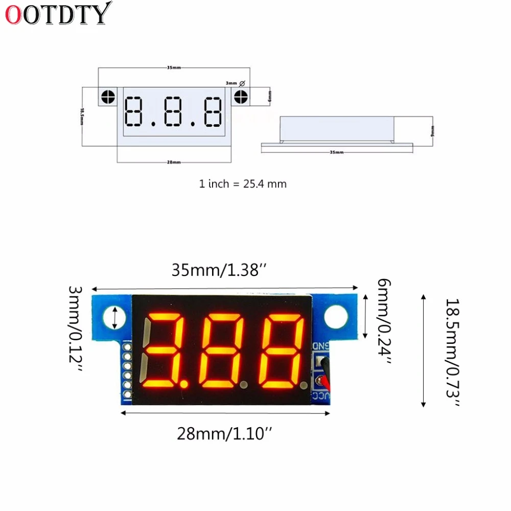 DC 4 V-30 V 0-10A цифровой светодиодный амперметр переменного тока Панель метр 0.36in модуль Защита от неправильной полярности тестер инструменты