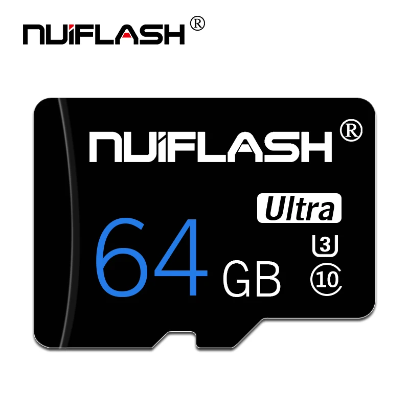 Nuiflash micro sd карта 256 Гб карта памяти 16 ГБ 32 ГБ 64 Гб MicroSD Max 48 м/с Uitra C10 TF карта U3 128G cartao de memoria для планшета