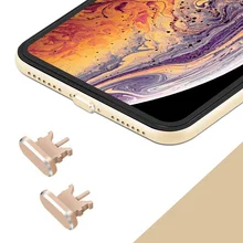 Металлическая пыль Plug двойного назначения SIM карты иглы для iPhone X XR XS Max 8 7 6 5S плюс предотвратить пыль предотвратить воды снять сим карты легко