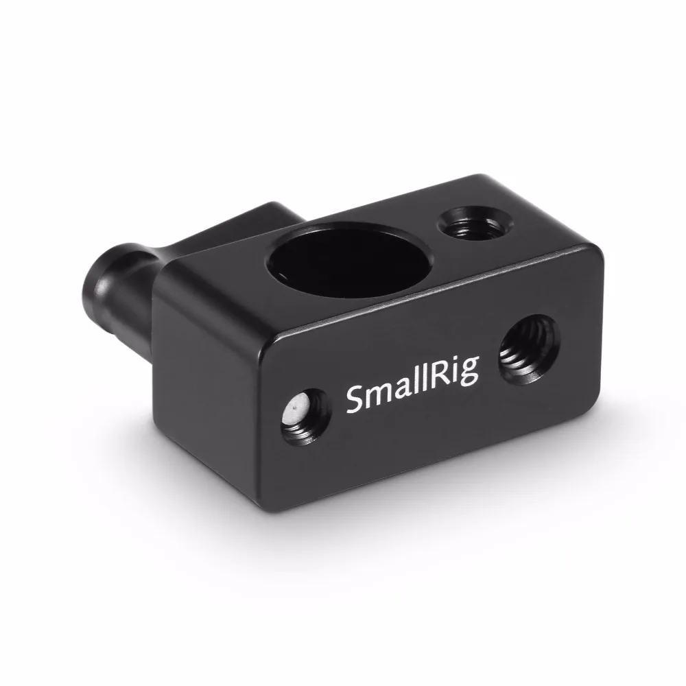 SmallRig одиночный стержень зажим 15 мм рельсовый разъем адаптер с четырьмя 1/"-20 нитями для 15 мм Dslr Rig, Wingnut Black-0843