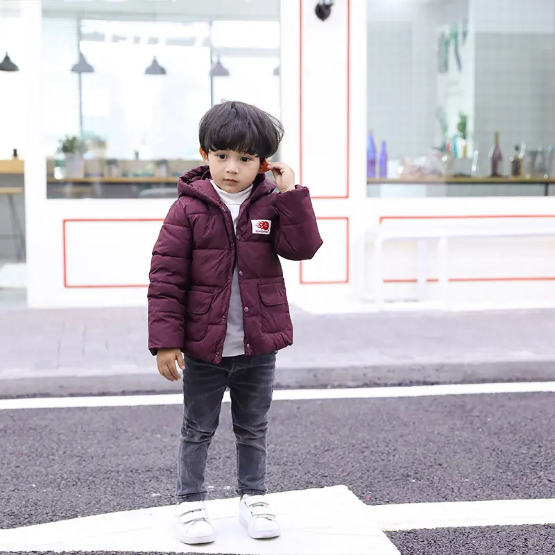 

Winter Coat Boy Fashion Children Jacket Outerwear Hooded Kids Boy Down Jacket Warm Girls Coat Long Sleeve Child Girl Clothes