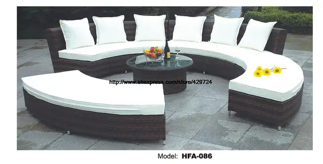 circular arc sofa half round furniture healthy pe rattan garden furniture sofa set luxury garden outdoor - Garden Furniture Sofa Sets circular arc sofa half round furniture healthy pe rattan garden furniture sofa set luxury garden outdoor - Garden Furniture Sofa Sets