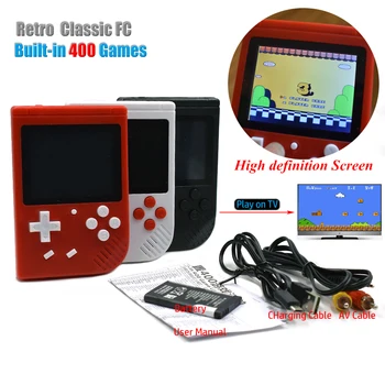 

5pcs Coolboy Retro Mini 2 Handheld Game Console Emulator built-in 400 games Video Games Handheld Console 3.0 Inch Color LCD