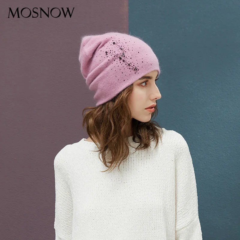 Najtaniej Zimowe czapki wysokiej jakości dżetów pani czapki damskie czapki na jesień nowy marka ciepłe podszewki czapki z dzianiny wełny kapelusz kobiet