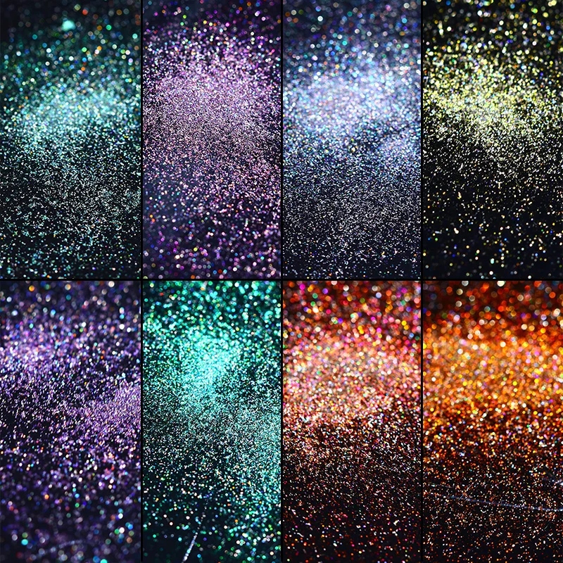 0.2g 0.1g الحرباء مسمار بريق الغبار مرآة تأثير مسمار الفن الكروم الصباغ الثلاثية الأبعاد مسمار مسحوق مانيكير مسمار الفن الديكور