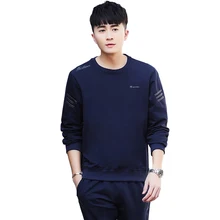 Rlyaeiz плюс размер 4XL Высококачественная Осенняя Спортивная одежда для мужчин повседневные спортивные костюмы толстовки+ брюки комплект из двух предметов мужской спортивный костюм