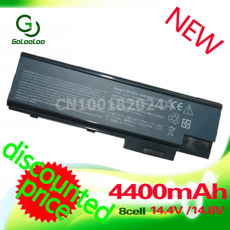 Golooloo 4400 мА/ч, Батарея для ноутбука ACER Aspire 3503 3505 3508 3509 3510 5000 5001 5002 5003 5004 5005 5510 5512 5513 5514 новая+ подарок