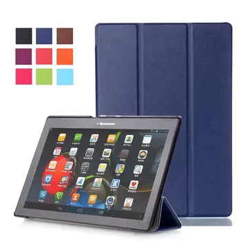 

For Lenovo Tab3 X70L X70F Case Cover Cover for Lenovo Tab 2 A10-70 A10-70F A10-70L Cover 10.1 PU Leather Case+Film+Stylus Pen