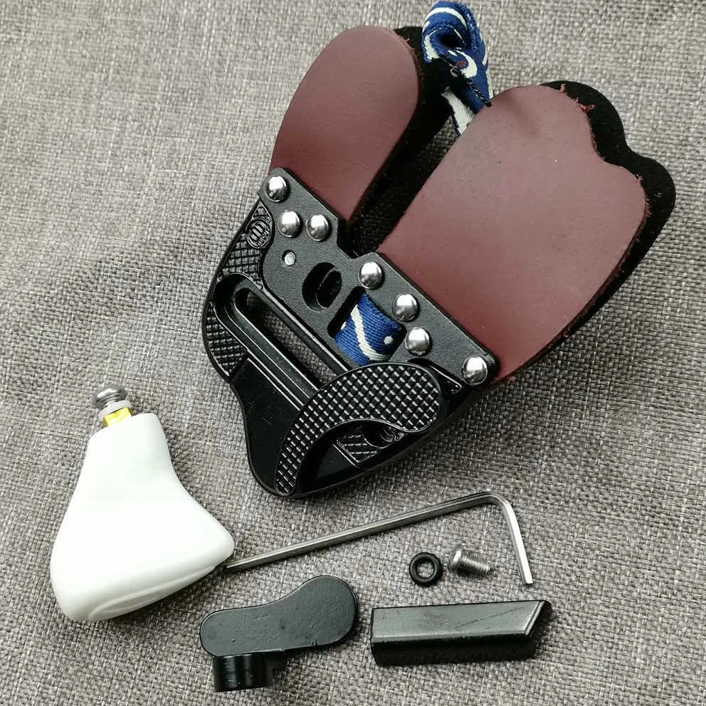Tbest Protector de Dedo de Arco,Tiro con Arco Protector de Mano Izquierda Guantes de Dedo de Protecci/ón Arco Tiro con Arco Caza Flecha Tiro Protector de Mano Izquierda PU Guantes de Protecci/ón