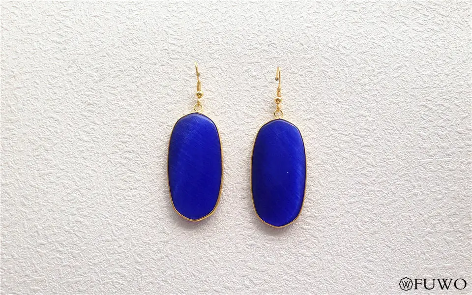 Turquoise Howlite natural stone earrings 13