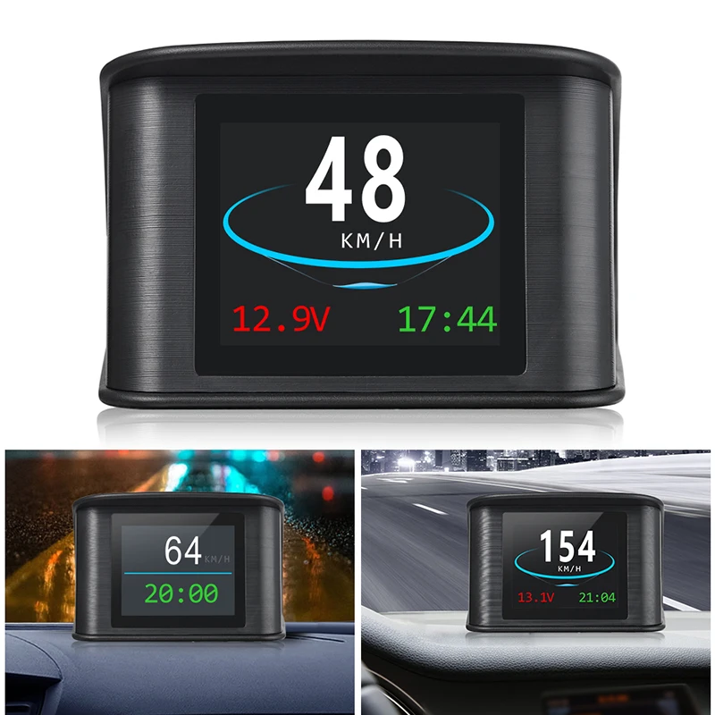 

Hud GPS Computer Car Speed Projector Digital Speedometer Display Fuel Consumption Temperature Gauge Diagnostic Tool