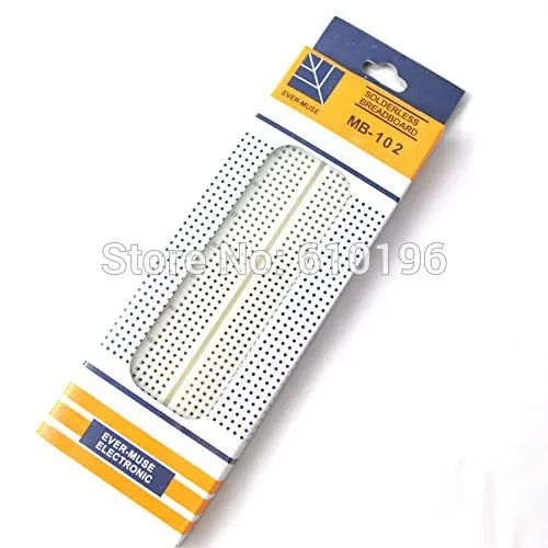 

10PCS Aihasd 830 Point Breadboard Solderless PCB Bread Board ABS MB-102 MB102 Test Develop DIY Plate For Arduino