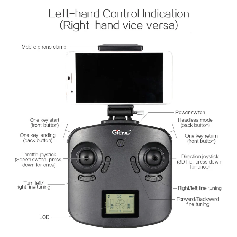 Новый WI-FI FPV Радиоуправляемый Дрон t-905hw 2,4 г WI-FI реального времени держать высокую один ключ возвращение 150 м RC Quadcopter с 720 P HD камера vs x102h X5SW