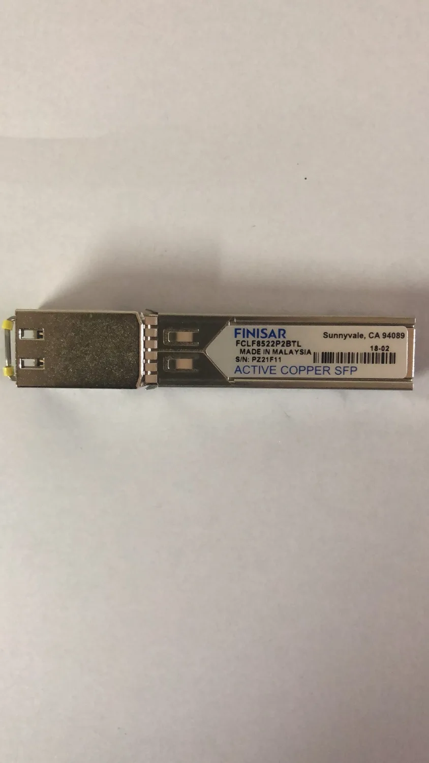 

Finisar FCLF8522P2BTL Module Original COPPER SFP TFP TXRX Fiber Module 1.25Gbps 3.3V RJ45 Gigabit SFP 1.25G 1000base-T 850NM