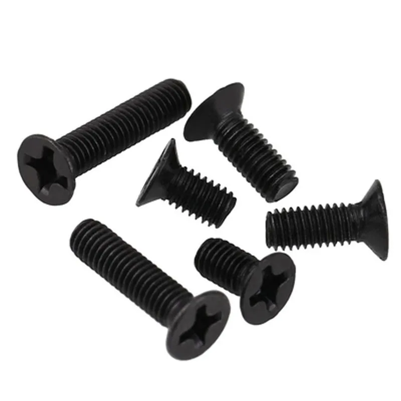 50pcs M1.4 Countersunk head screw Flat heads Phillips screws Cross Mechanical bolt Carbon steel