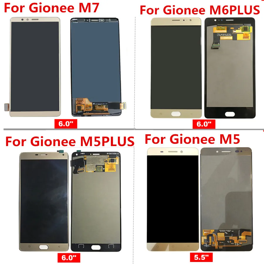 Для Gionee M7 M6PLUS GN8002S GN8002 M5plus GN8001L M5 M5L M6 PLUS ЖК-дисплей + сенсорный экран в сборе