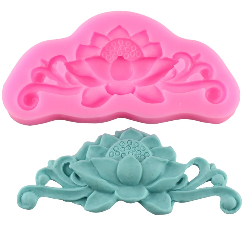 Buy Lotus Flower Mold 3D Silicone Cake Fondant Mold