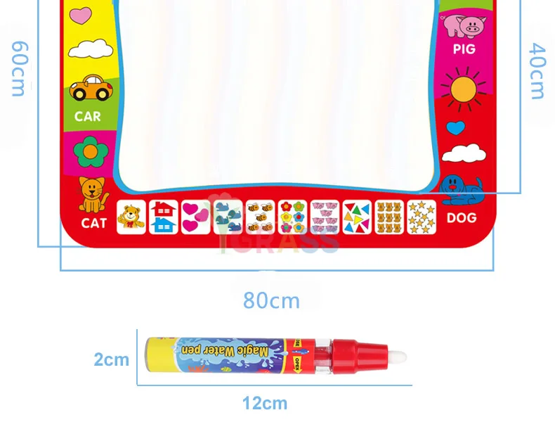 Детские игрушки для рисования Волшебная водная Окраска ручка матовая скатерть доска для рисования для творчества игрушка для раннего развития для детей