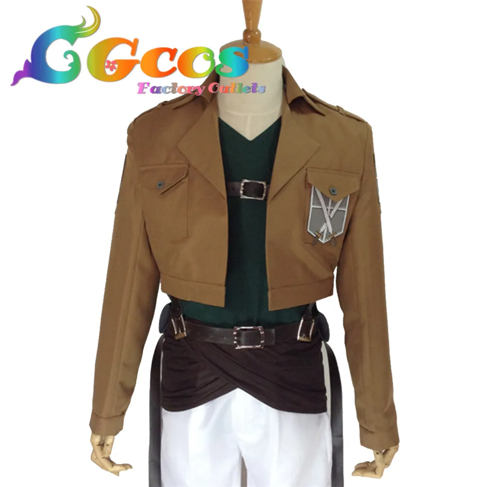 CGCOS Косплей Костюм Атака Титанов Shingeki no Kyojin Corps Reiner Braun в