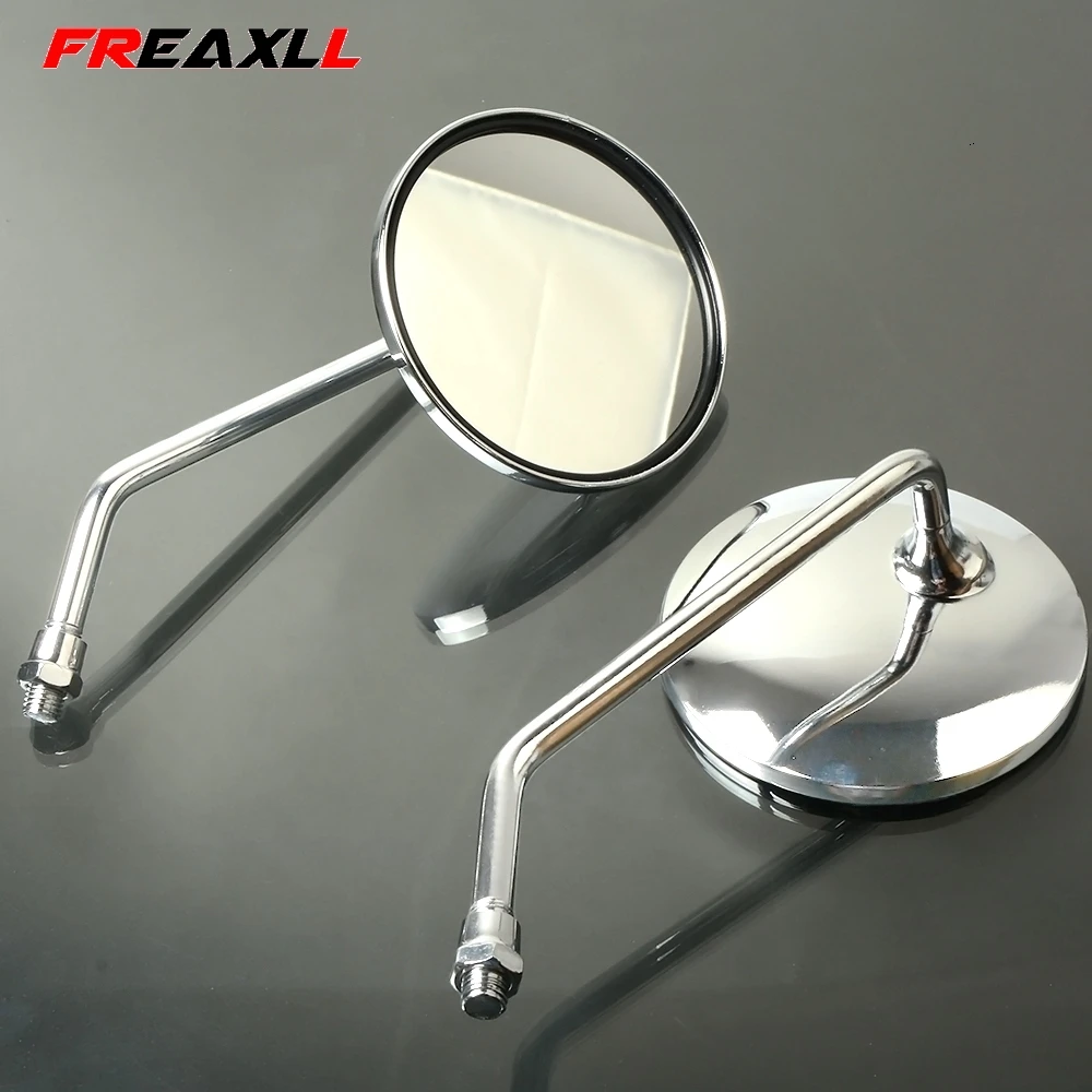 

For HONDA CBR954RR CB600F HORNET 250 600 900 CB400 VTEC400 Motorcycle Rearview Mirrors 8/10mm Retro Stainless Steel Side Mirror
