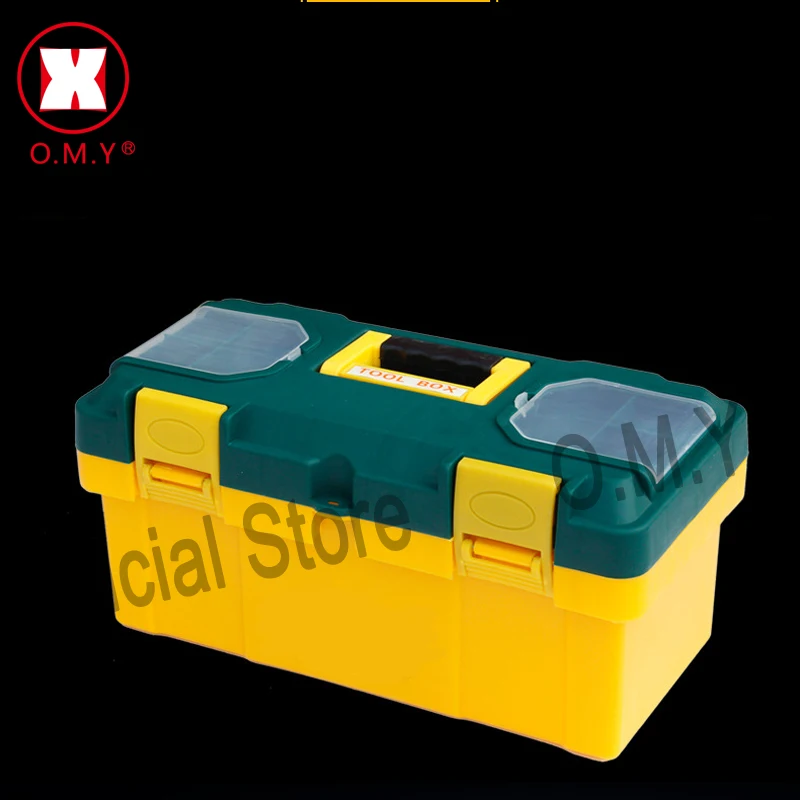

OMY 19 inch plastic tool box with handle, tray,compartment, storage and organizers toolbox 45*20*21CM bicycle household tool box