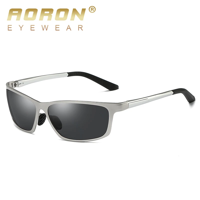 Солнцезащитные очки AORON Мужские поляризационные UV400 зеркальные алюминиево