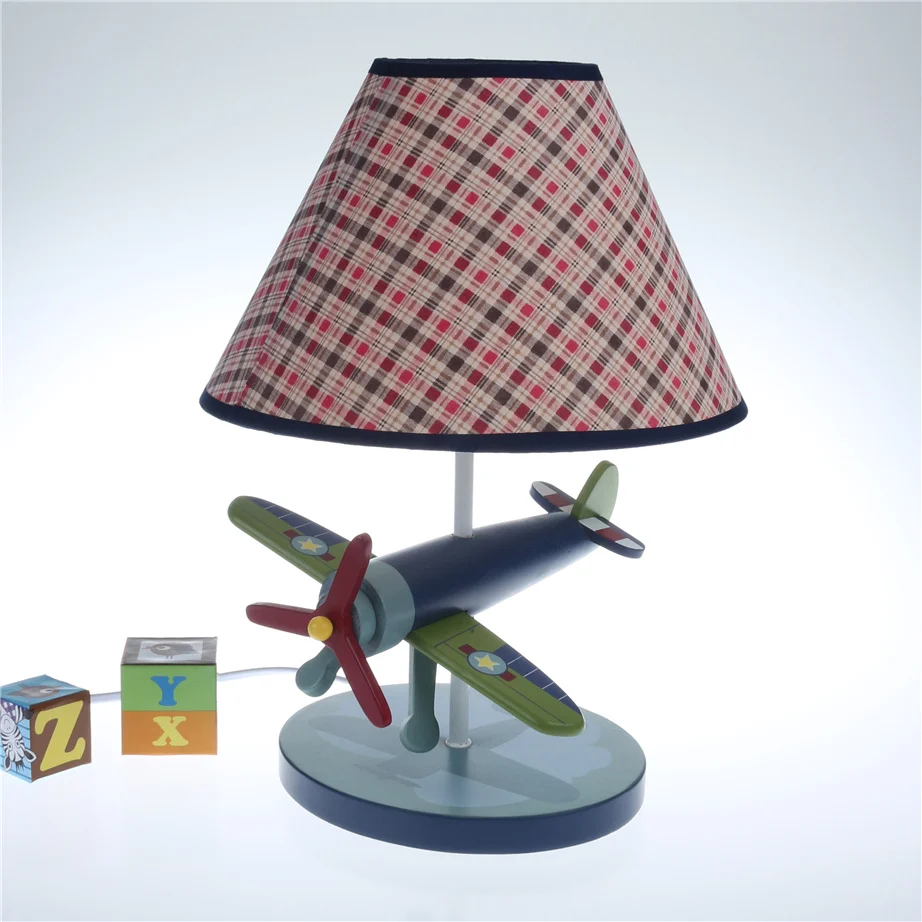 table lamp Wool child bedroom lamp bedroom bedside lamp cartoon child