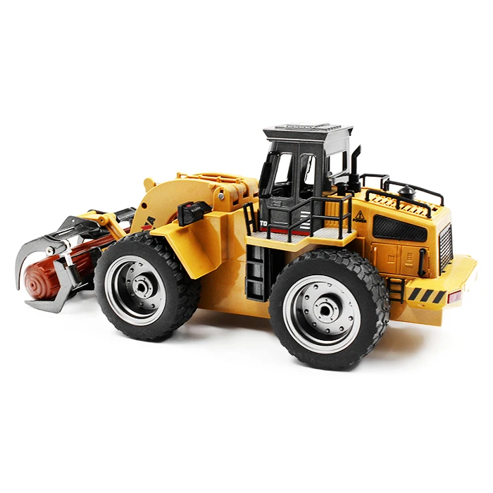 HUINA TOYS 1590 1:18 2,4 GHz 6CH RC сплав захват древесины грузовик RTR Grasper открытие закрытие/подвижная рука/механический звук детская игрушка