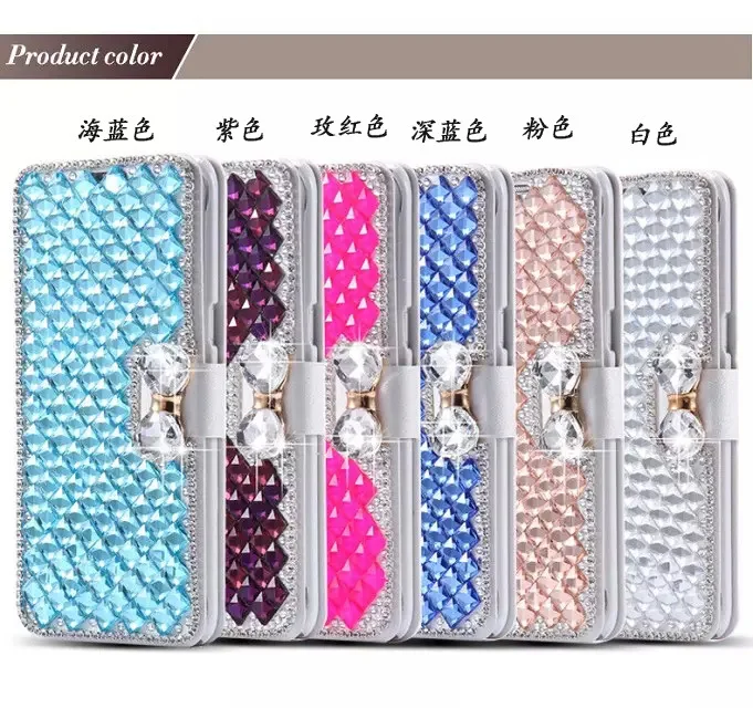 Роскошный кожаный чехол бумажник со стразами для iphone 5 6 plus 7 plus|for iphone|for 5for |