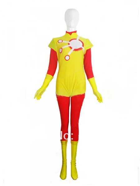 DC Comics Firestorm Spandex Superhero Costume Halloween Carnival costumes play