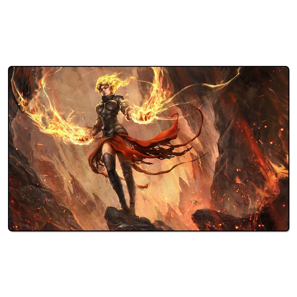 

Magical Board Games Chandra and Liliana Gather Series mgt play mat table cloth tcg mouse pad Playmat playmates with storage bag