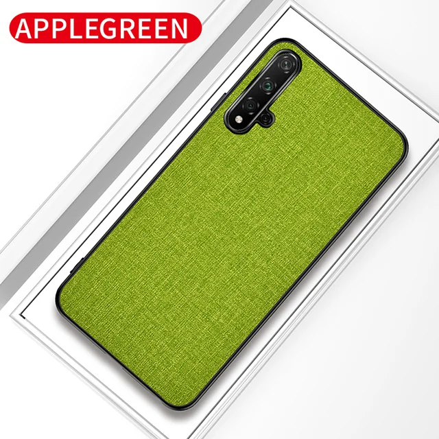 green Ikrsses для huawei Honor 20 чехол Роскошный PU Жесткий чехол для задней панели мягкий TPU чехол для huawei Honor 20 Pro все включено анти-осенний чехол - Цвет: green