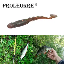 Proleurre 16 pcs/lot Soft Baits Easy Shiner Fishing Lure 50mm 1g Soft Worms Crank bait Artificial Swimbaits Bass Fishing Baits