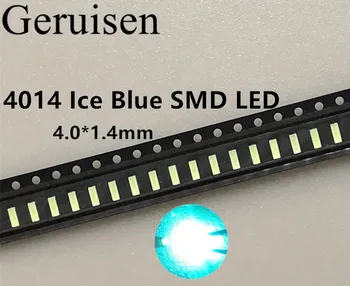 

200PCS/4014 ICE BLUE LED SMD SKY BLUE 22-24lm 3.0-3.2V car lamp light beads RoHs Free shipping