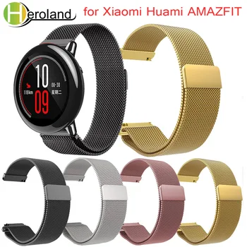 

Wrist Strap for Xiaomi Huami Amazfit Watch Band Bracelet Milanese Loop Magnetic Straps for Xiaomi Huami Amazfit Pace Stratos 2