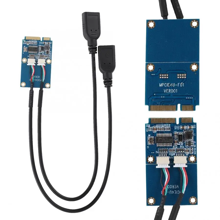 Мини PCI-E к USB2.0 конвертер удлинитель карты материнская плата для ноутбуков расширения адаптер карты