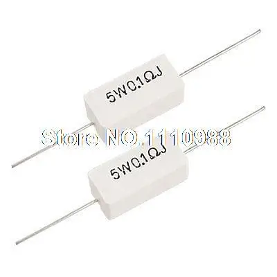 

5W 0.1 ohm 5% Ceramic Cement Resistors 5 Watt x 10pcs