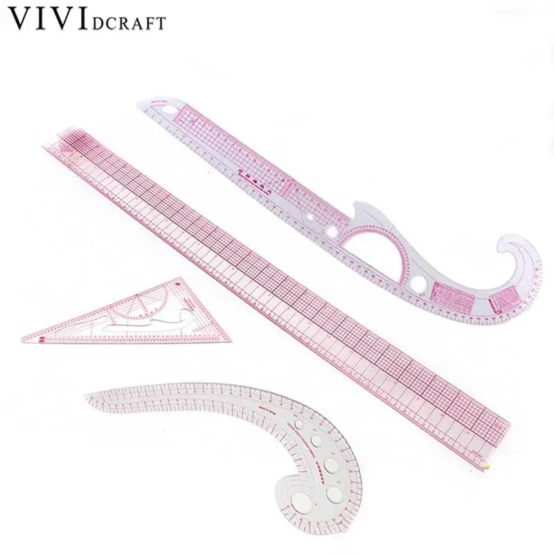 

5pcs/Lot DIY Multi-function Ruler Cutting ruler Sewing Feet Tailor-foot Put Yardstick Sleeve Arm French Curve Cut Cutting Knife