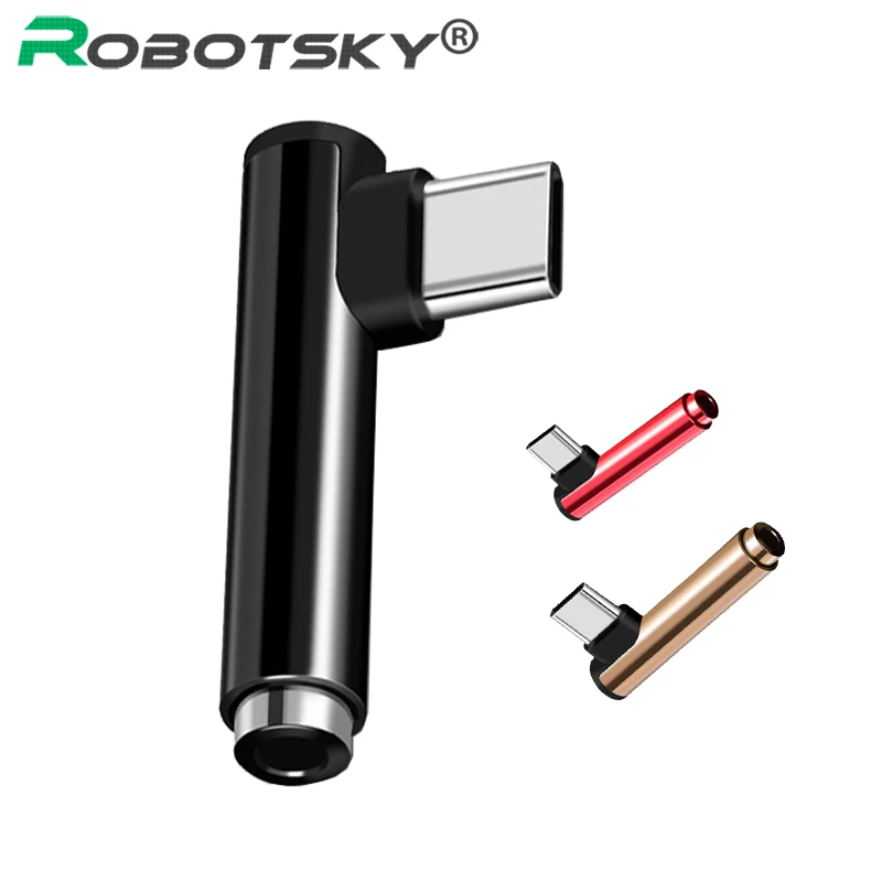 Robotsky USB C Earphone Adapter Type-C male to 3.5mm Jack female AUX Audio Cable Converter for Xiaomi 6,Letv 2,2 pro,max 2, Robotsky USB C Earphone Adapter Type-C male to 3.5mm Jack female AUX Audio Cable Converter for Xiaomi 6,Letv 2,2 pro,max 2,