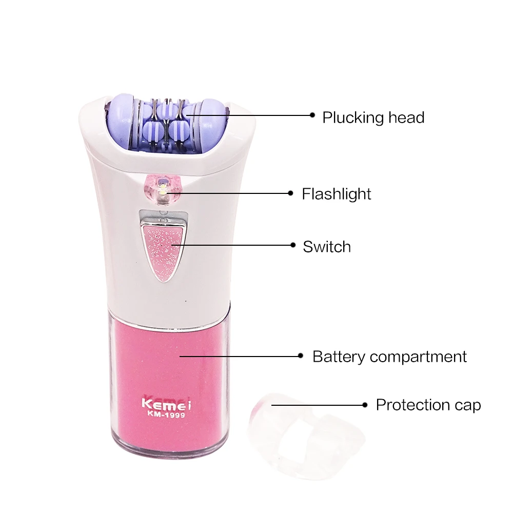 Женский эпилятор Kemei Женская бритва для удаления волос Триммер бритья депилятор