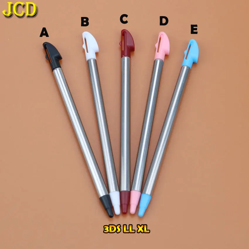 

JCD 1pcs 5 Color Retractable Metal Touch Screen Stylus Pen Set For Nintend For Nintend 3DS LL XL Gaming Accessory