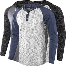 Мужская жаккардовая трикотажная Повседневная футболка с длинным рукавом, реглан, футболка с капюшоном и капюшоном, Стильная мужская футболка, одежда, Топ