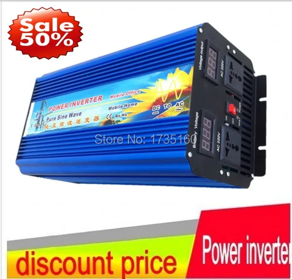 5000 Вт onduleur a onde sinusoidale DC 12 V постоянного тока до AC220V решеточный инвертор 5000 Вт Чистая синусоида EMS DHL