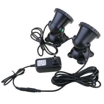 

2Pcs Underwater Light Waterproof Submersible Spotlight with 36-LED Bulbs Color Changing Spot Light for Aquarium Garden Fish Tank