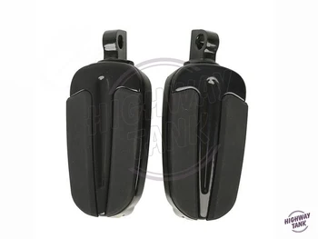 

Black Universal 10mm Motorcycle Foot Pegs Footrests Moto Foot Rest case for Harley Heritage Softail with Male Mount-Style