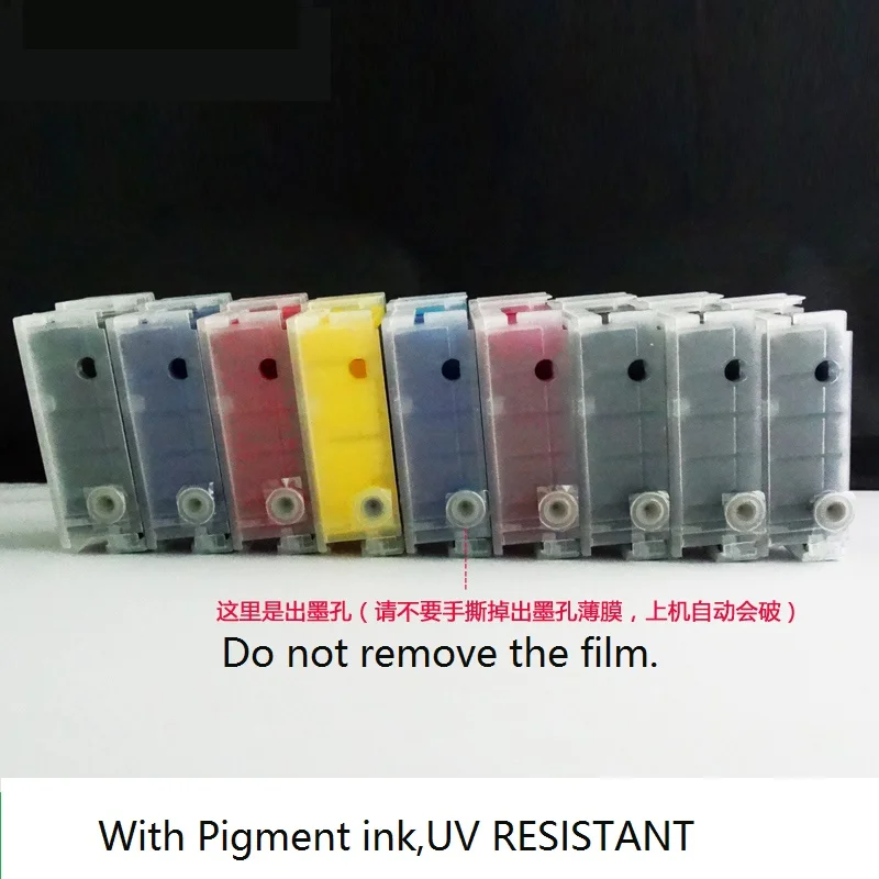 INK WAY Refillable ink cartridge WITH PIGMENT INK for EPSON P600 T7601-T7609,free shipping INK WAY Refillable ink cartridge WITH PIGMENT INK for EPSON P600 T7601-T7609,free shipping