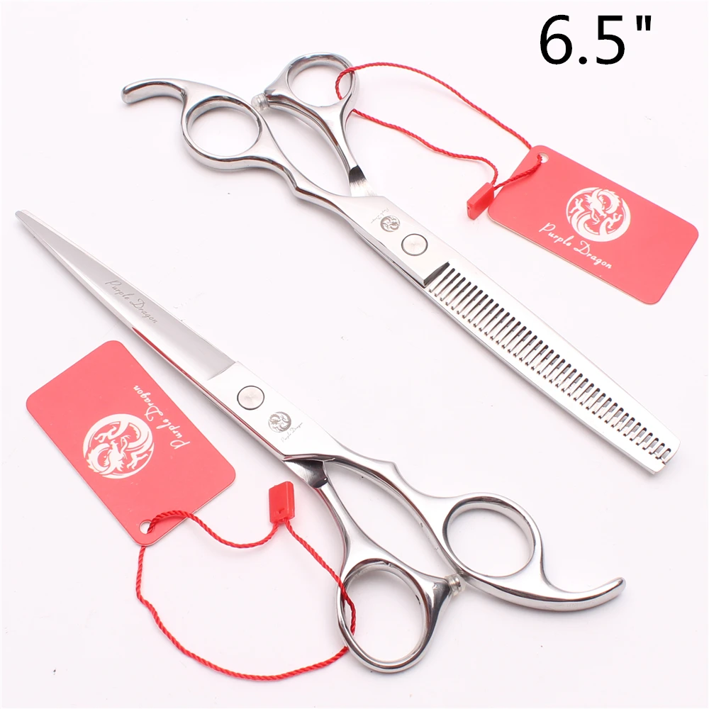 

Z1006 6.5In. 18.5cm JP Stainless Purple Dragon Hairdressing Scissors Cutting Scissors Thinning Shears Hair Scissors Beauty Tools